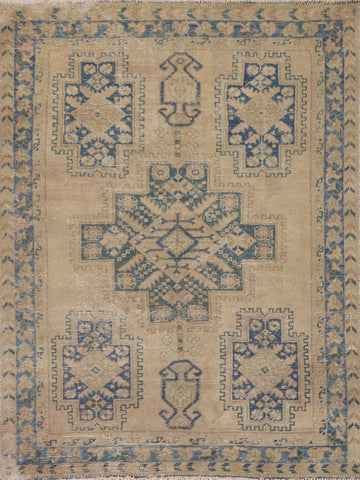 Geometric Mahal Persian Area Rug 5x6