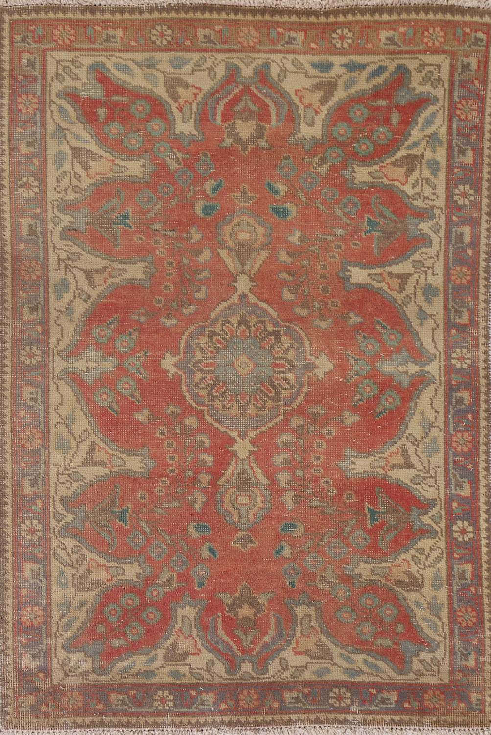 Vintage Tabriz Persian Rug 3x5