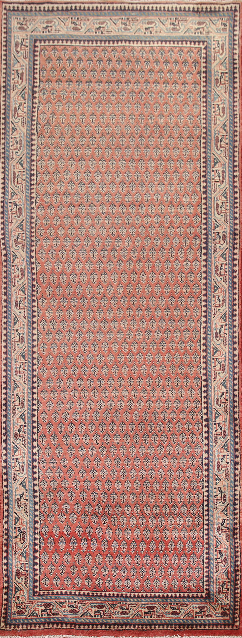 All-Over Botemir Persian Runner Rug 4x10