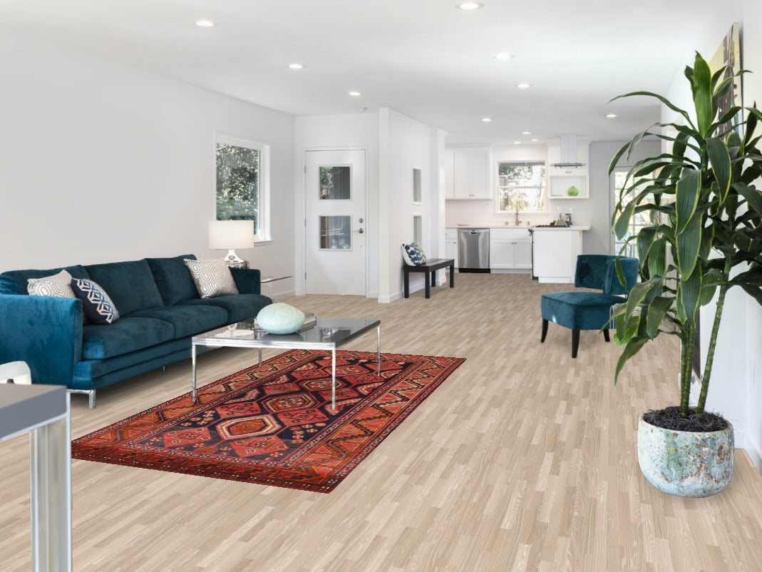 Navy Blue & Red Lori Persian Area Rug 4x8