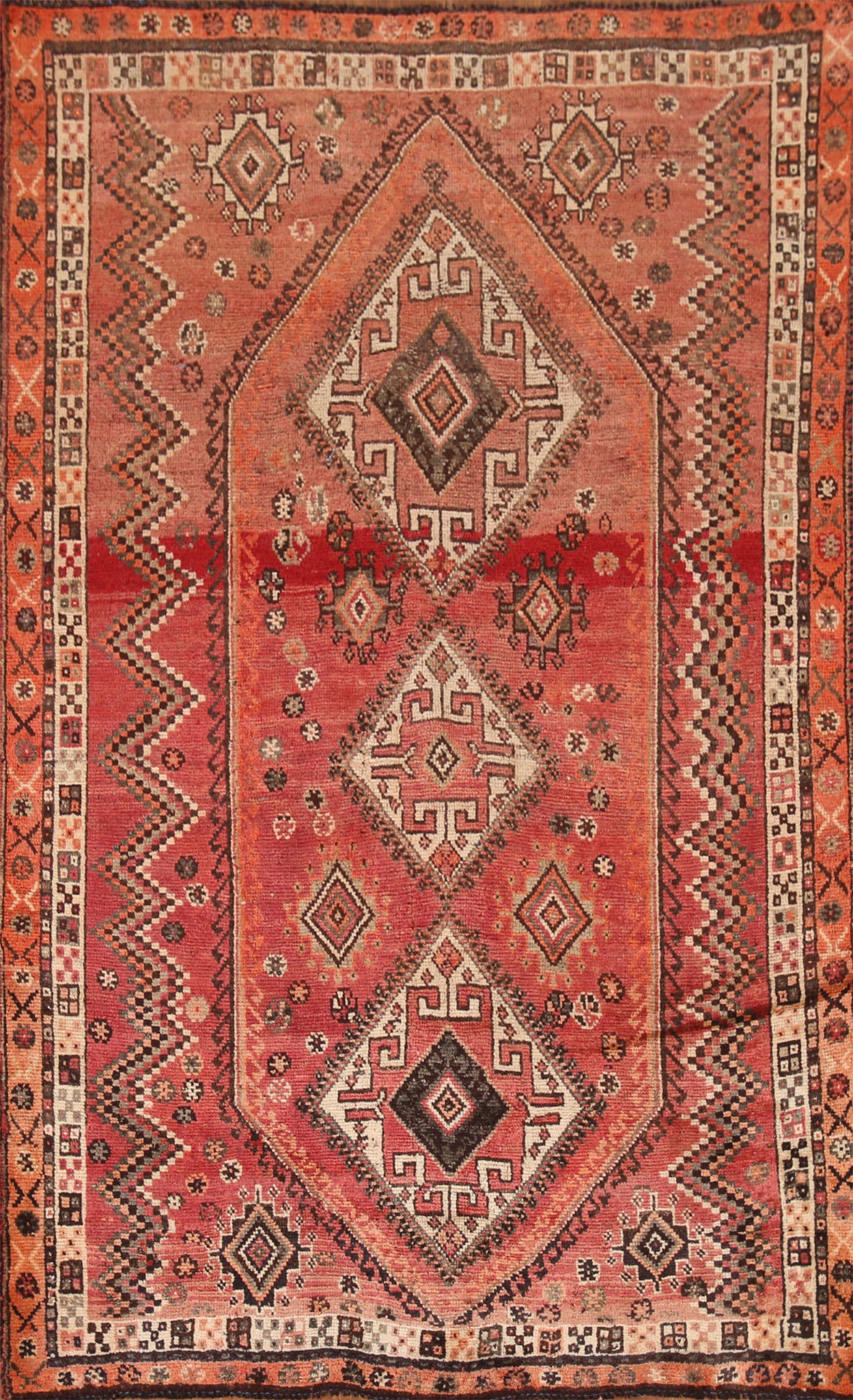 Vegetable Dye Lori Persian Area Rug 5x8