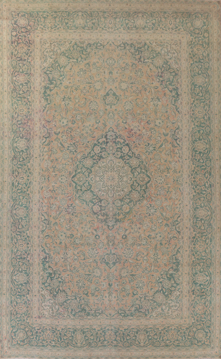 Handmade Wool Kashan Persian Area Rug 9x14