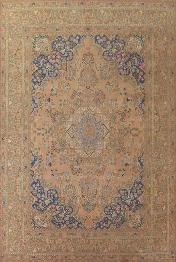 Handmade Wool Mashad Persian Area Rug 9x13