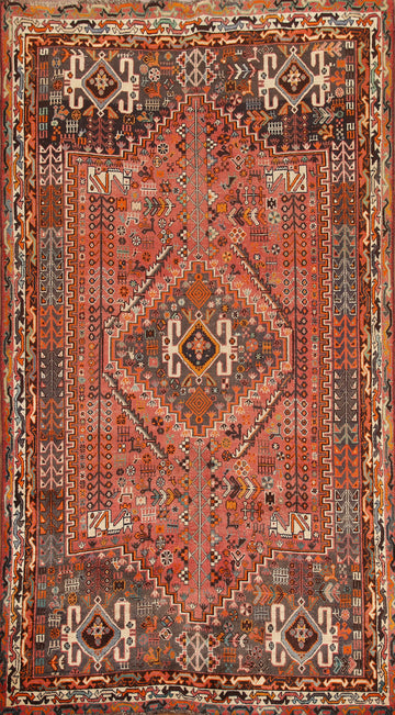 Vegetable Dye Shiraz Persian Area Rug 5x9