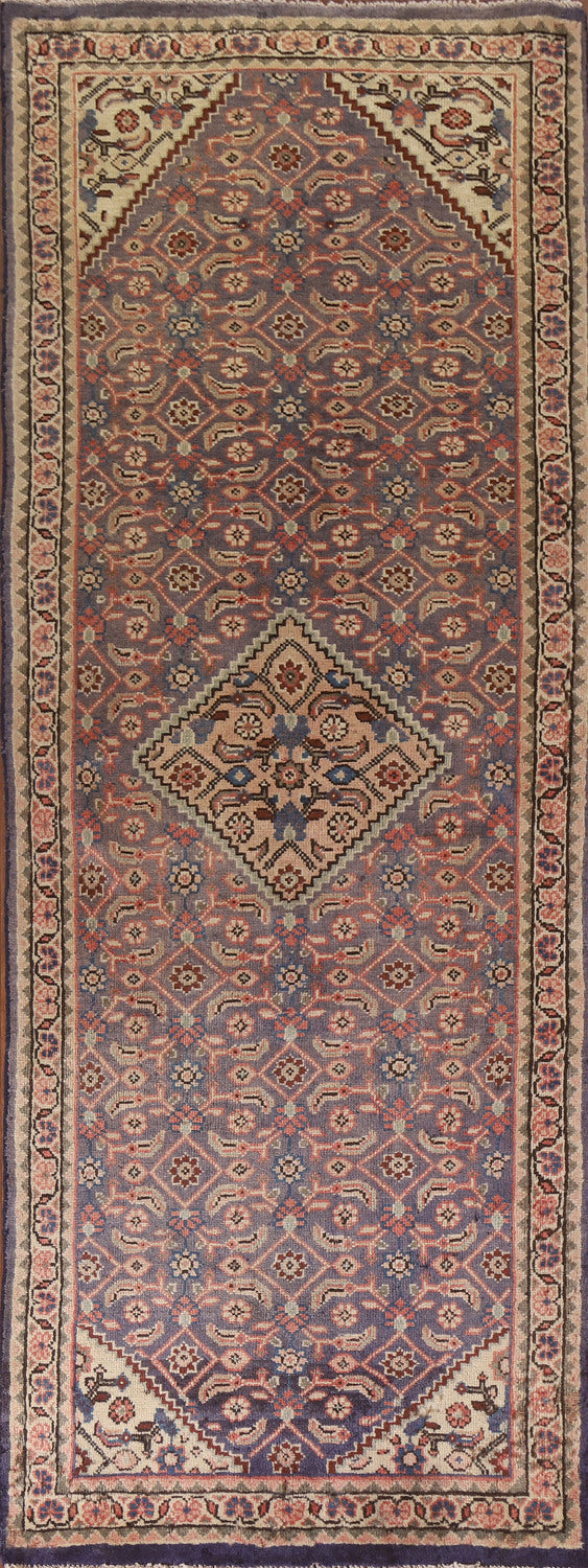 Geometric Mahal Persian Runner Rug 4x10