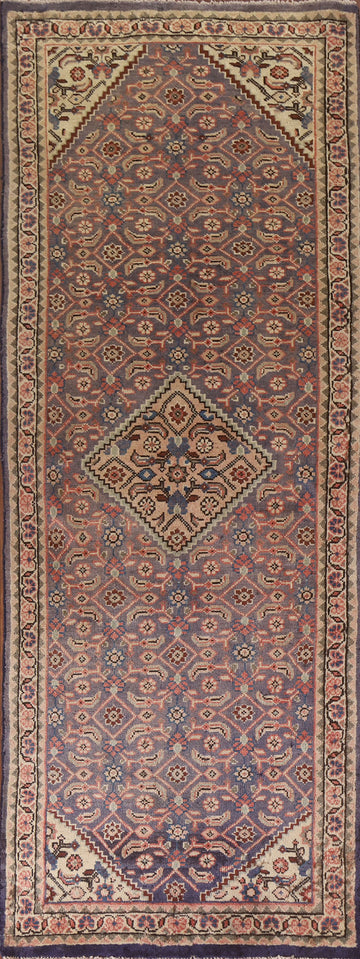 Geometric Mahal Persian Runner Rug 4x10