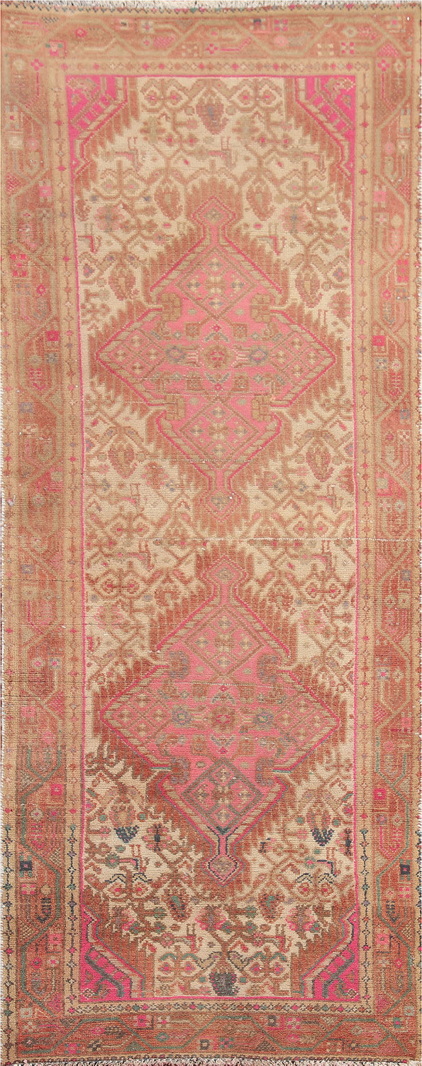 Vintage Ardebil Persian Runner Rug 2x6