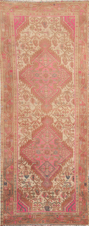Vintage Ardebil Persian Runner Rug 2x6