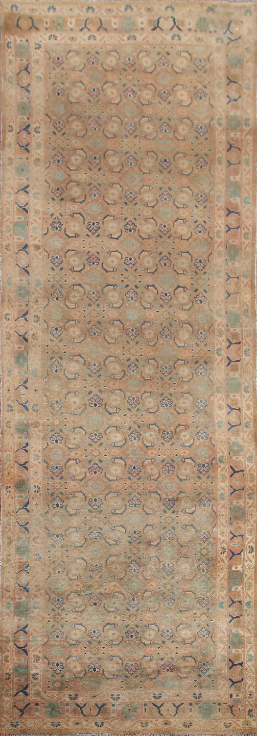All-Over Wool Mahal Persian Runner Rug 3x10
