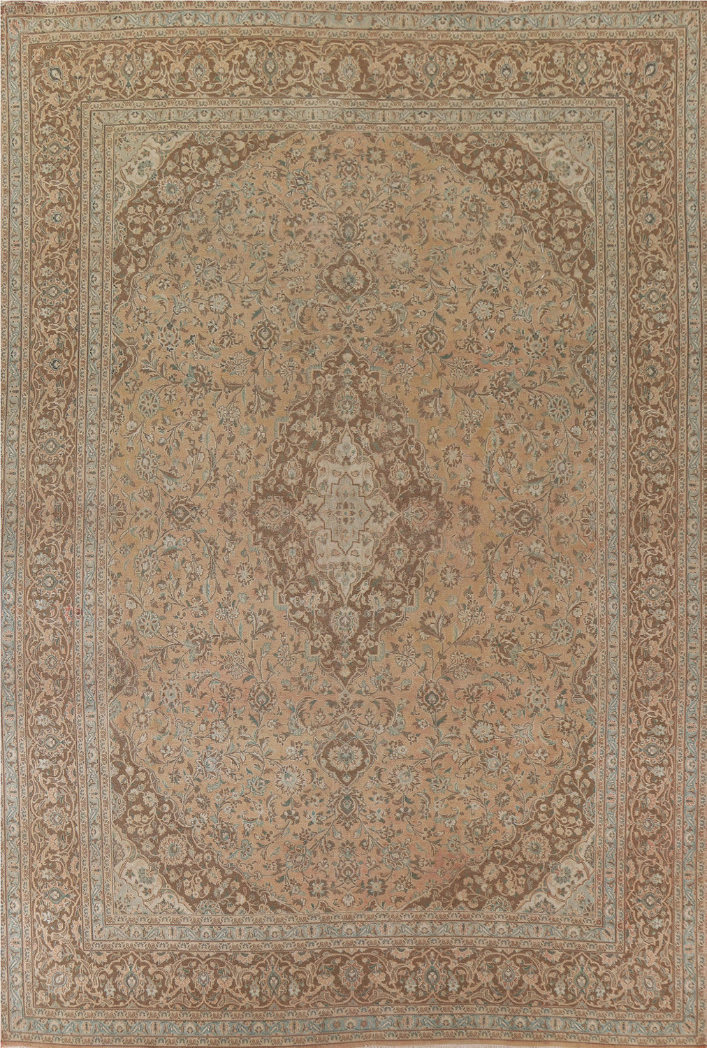 Traditional Mashad Persian Area Rug 9x12