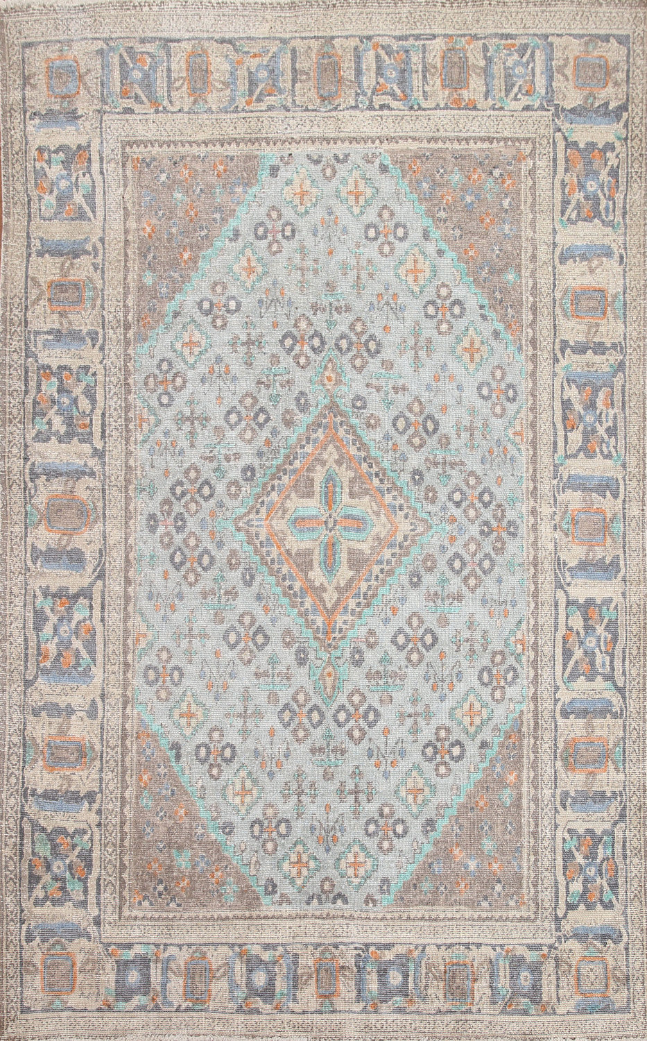 Light Blue Joshaghan Persian Area Rug 6x10