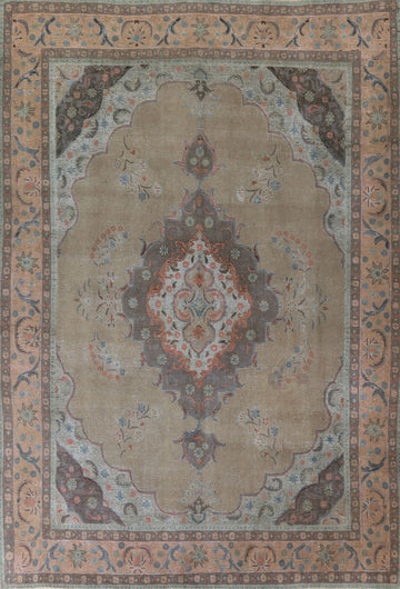 Vegetable Dye Tabriz Persian Area Rug 10x13