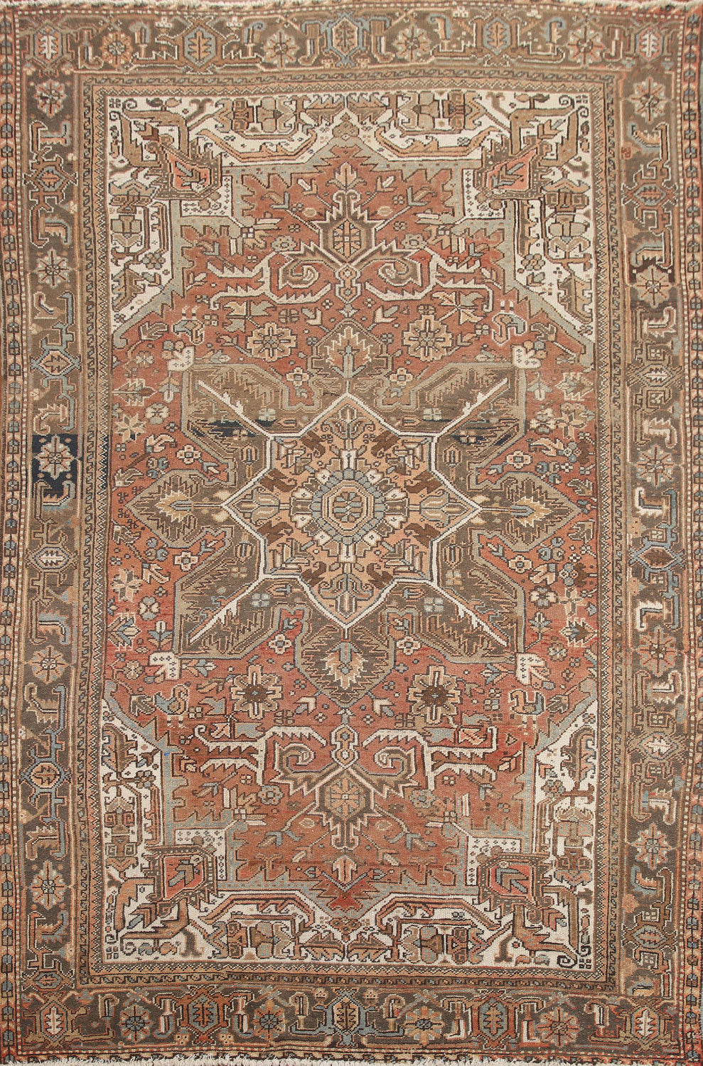 Geometric Heriz Persian Area Rug 8x11