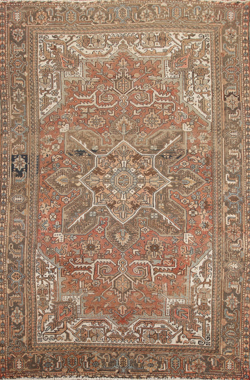 Geometric Heriz Persian Area Rug 8x11