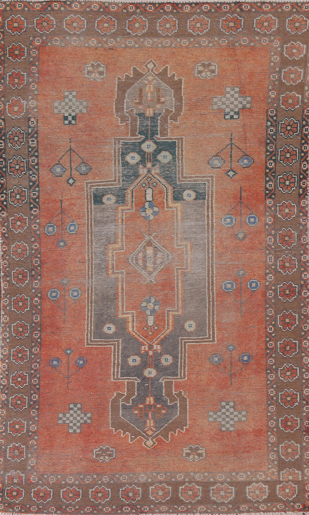 Handmade Wool Sirjan Persian Area Rug 4x6