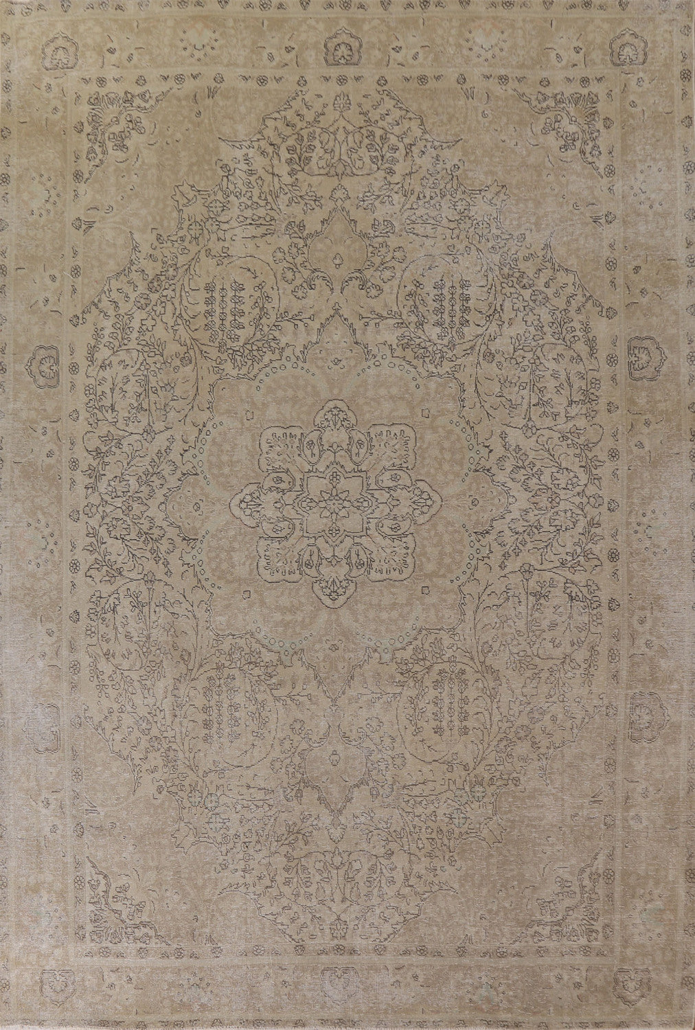 Distressed Tabriz Persian Area Rug 10x13