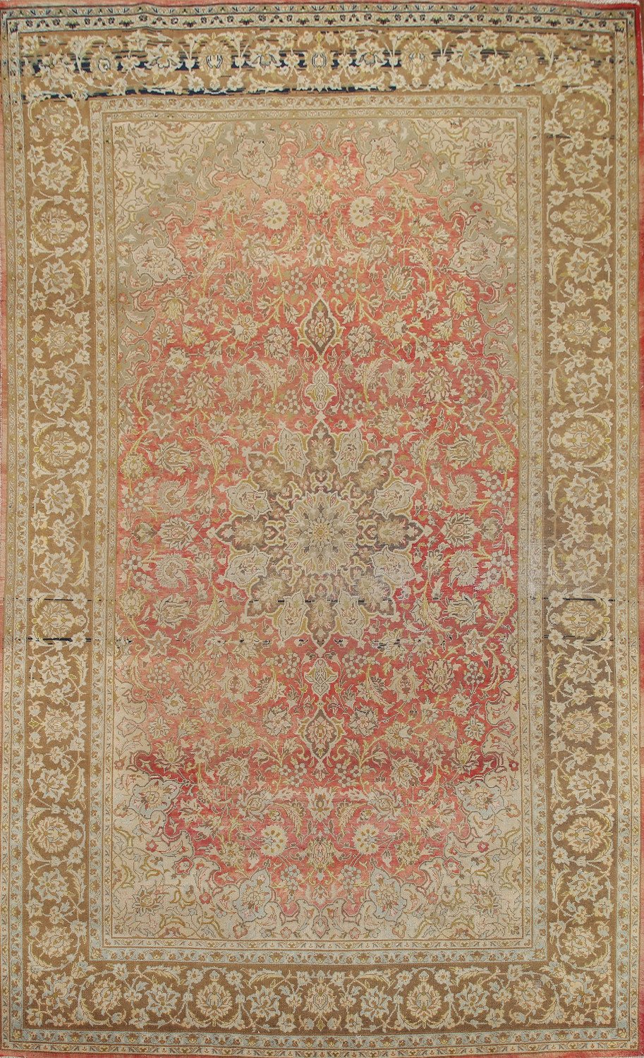 Distressed Floral Najafabad Persian Area Rug 8x11