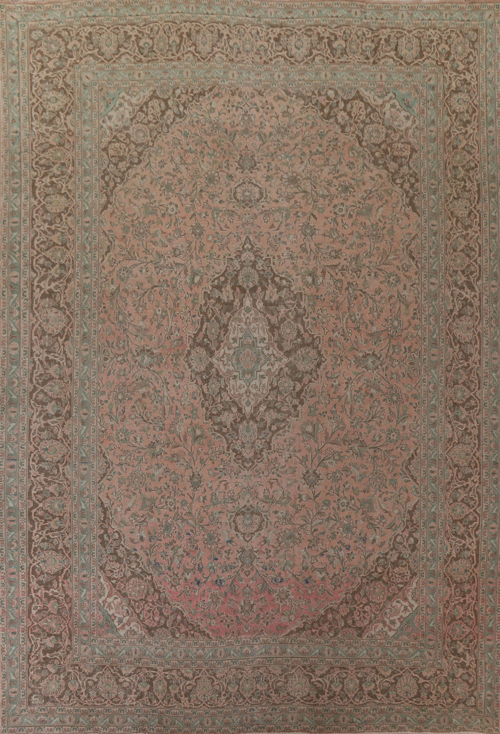 Traditional Mashad Persian Area Rug 9x12
