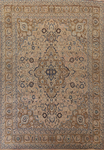 Handmade Wool Mashad Persian Area Rug 10x13