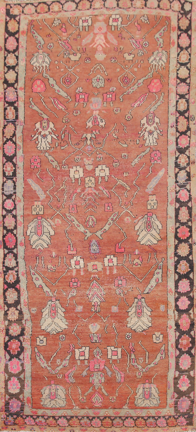 All-Over Tabriz Persian Runner Rug 4x10