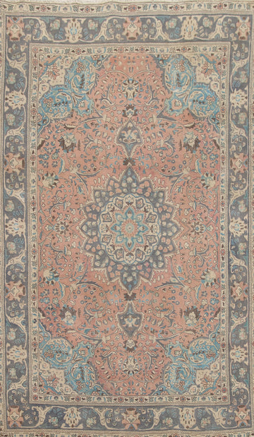 Vintage Wool Tabriz Persian Area Rug 6x9