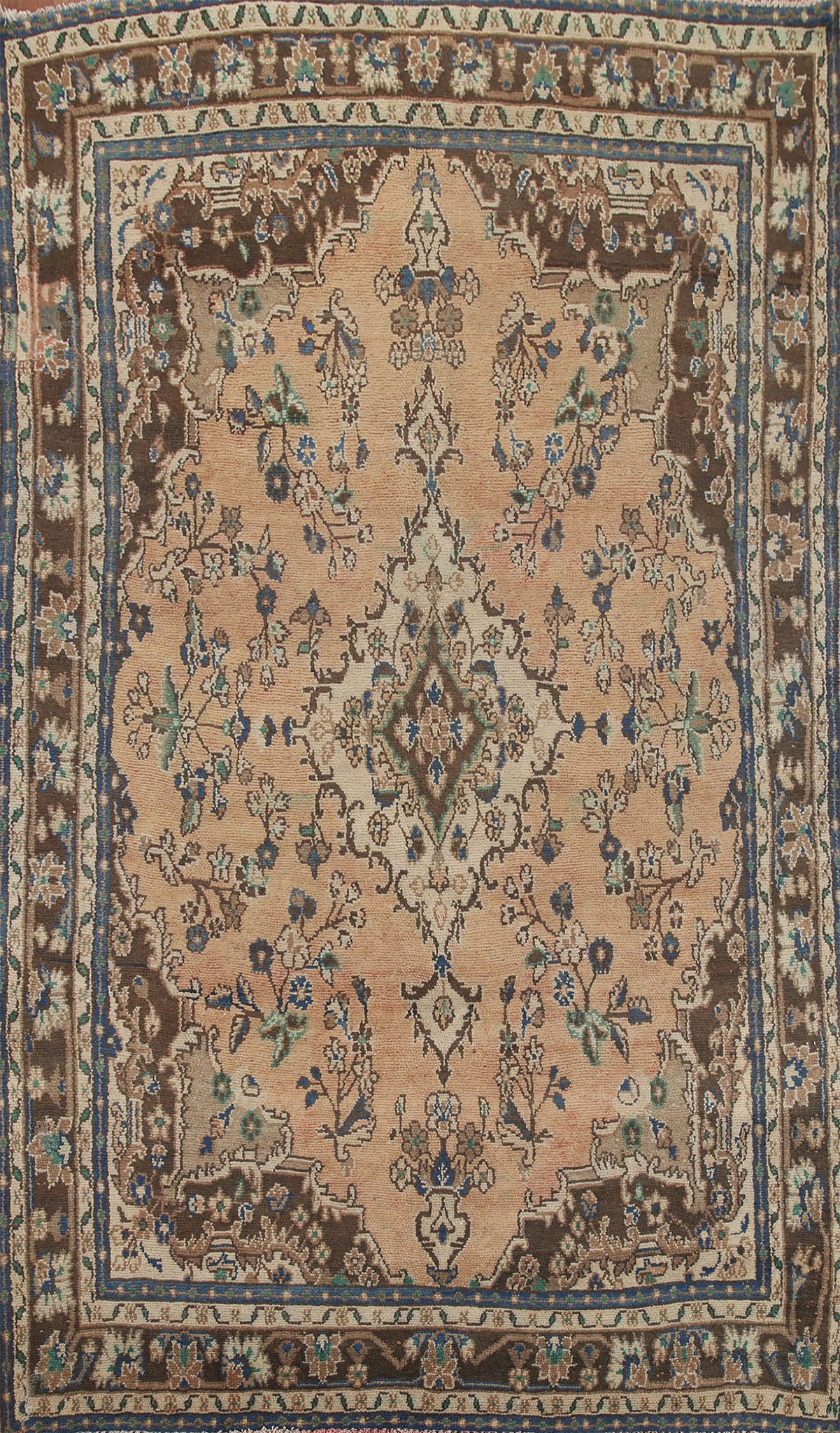 Floral Wool Hamedan Persian Area Rug 7x10