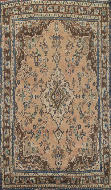 Floral Wool Hamedan Persian Area Rug 7x10