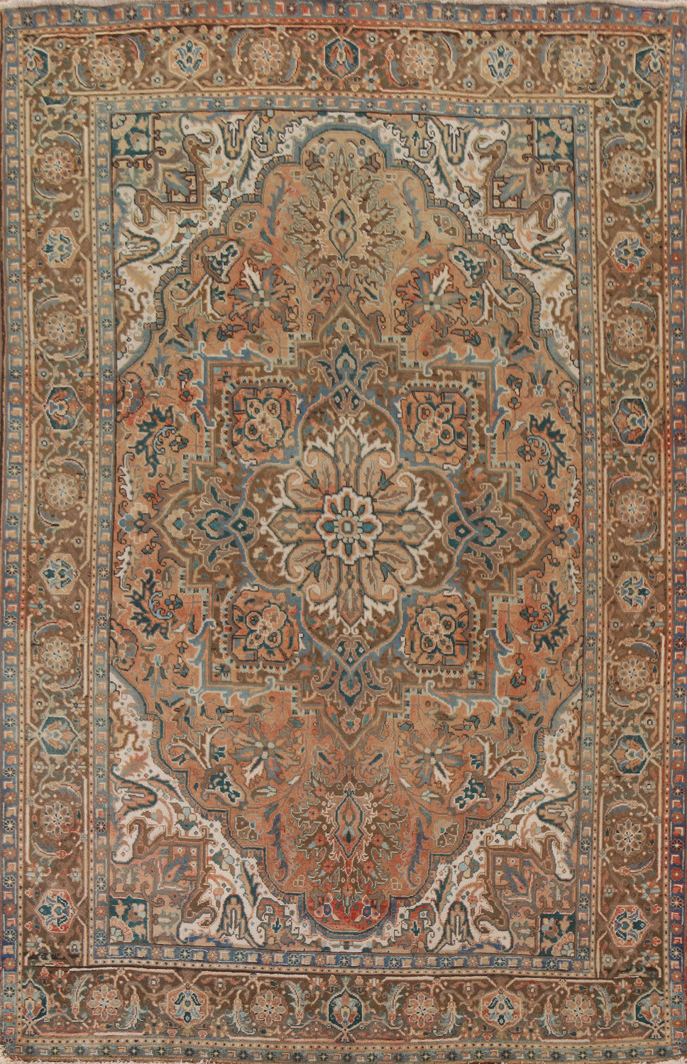 Vintage Floral Heriz Persian Area Rug 8x11