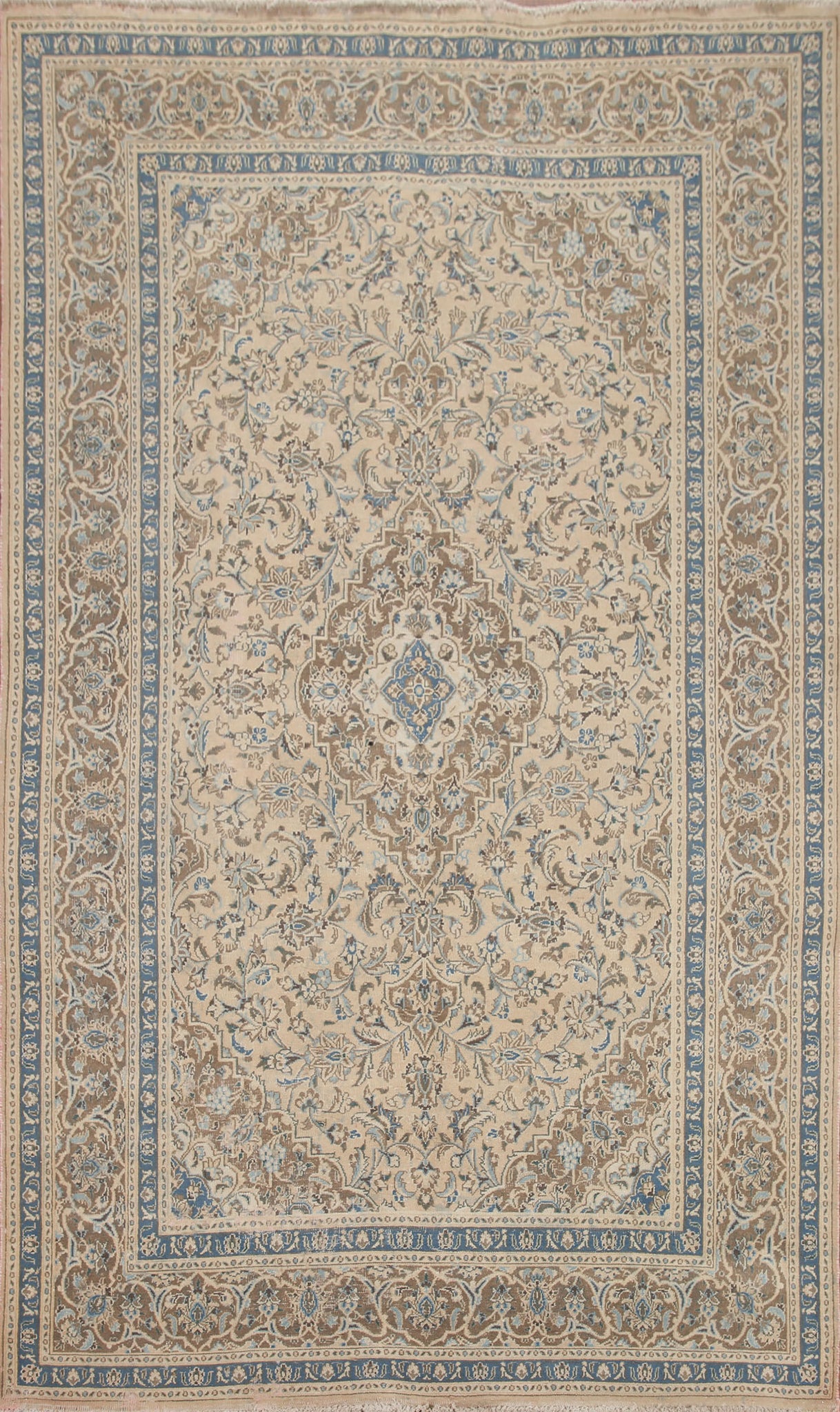 Traditional Mashad Persian Area Rug 7x10