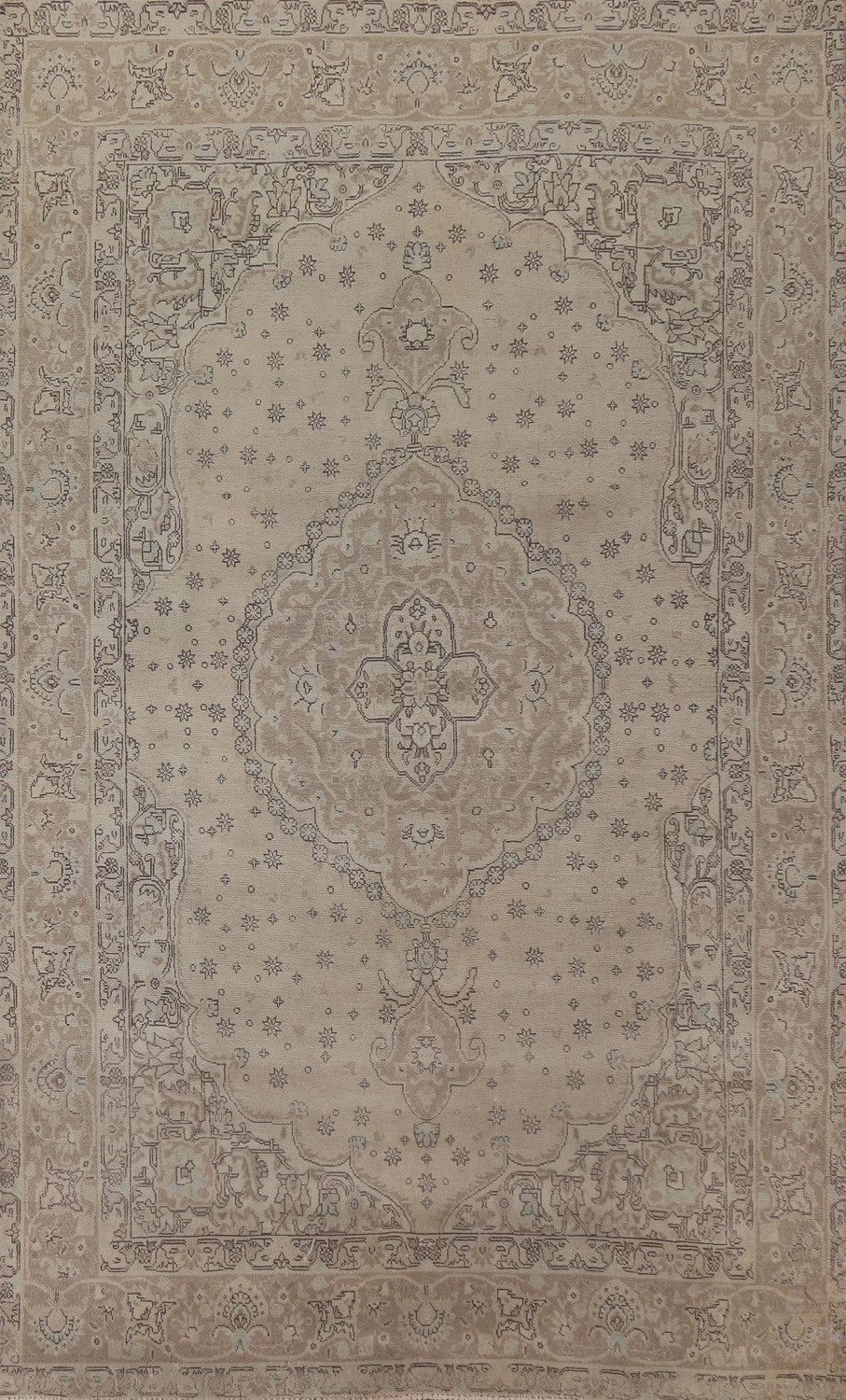 Handmade Wool Tabriz Persian Area Rug 6x10