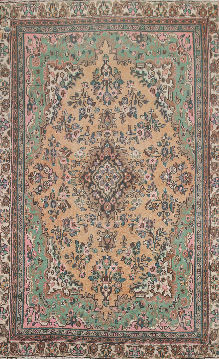 Vintage Wool Hamedan Persian Area Rug 6x9