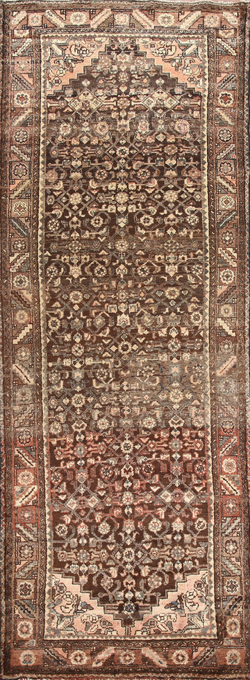 Geometric Malayer Persian Runner Rug 3x10