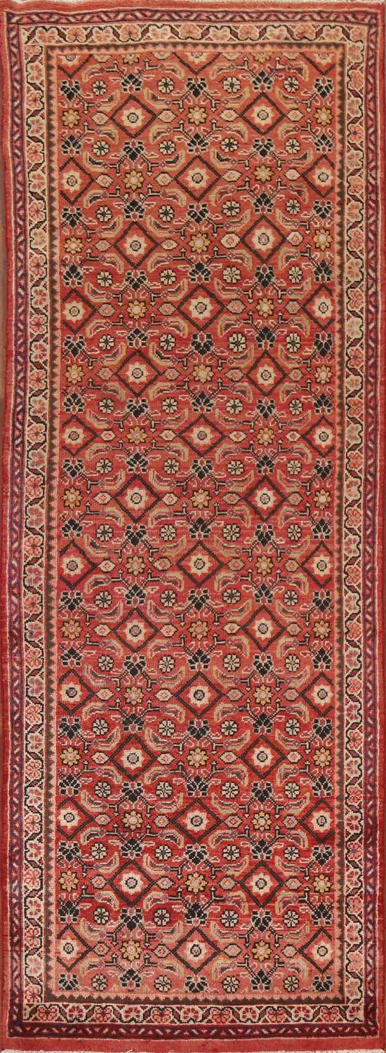 All-Over Wool Mahal Persian Runner Rug 3x10