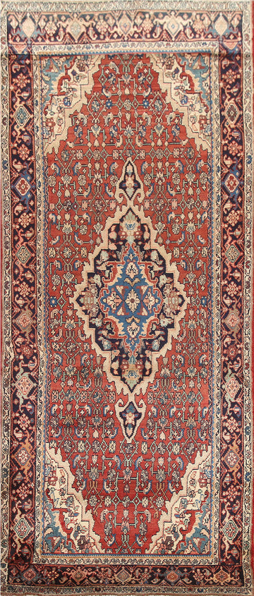 Vegetable Dye Malayer Persian Runner Rug 4x11