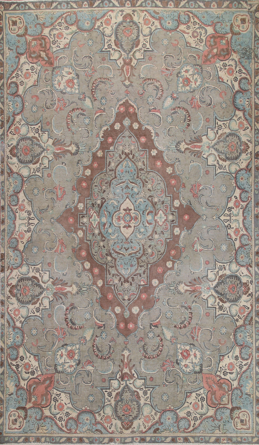 Over-Dyed Wool Tabriz Persian Area Rug 8x12