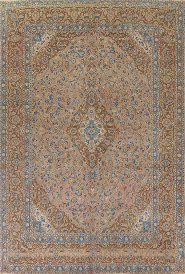 Traditional Mashad Persian Area Rug 9x13