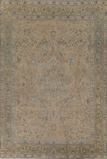 Floral Wool Tabriz Persian Area Rug 10x13