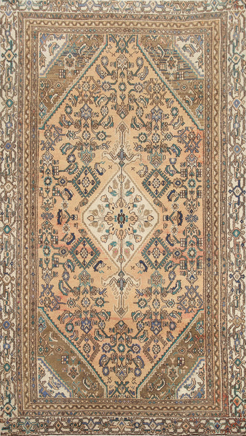 Geometric Hamedan Persian Area Rug 6x9