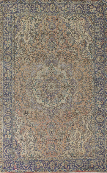 Vintage Wool Tabriz Persian Area Rug 6x10