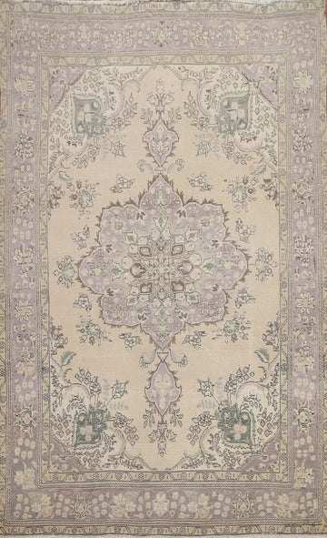 Handmade Wool Tabriz Persian Area Rug 6x9