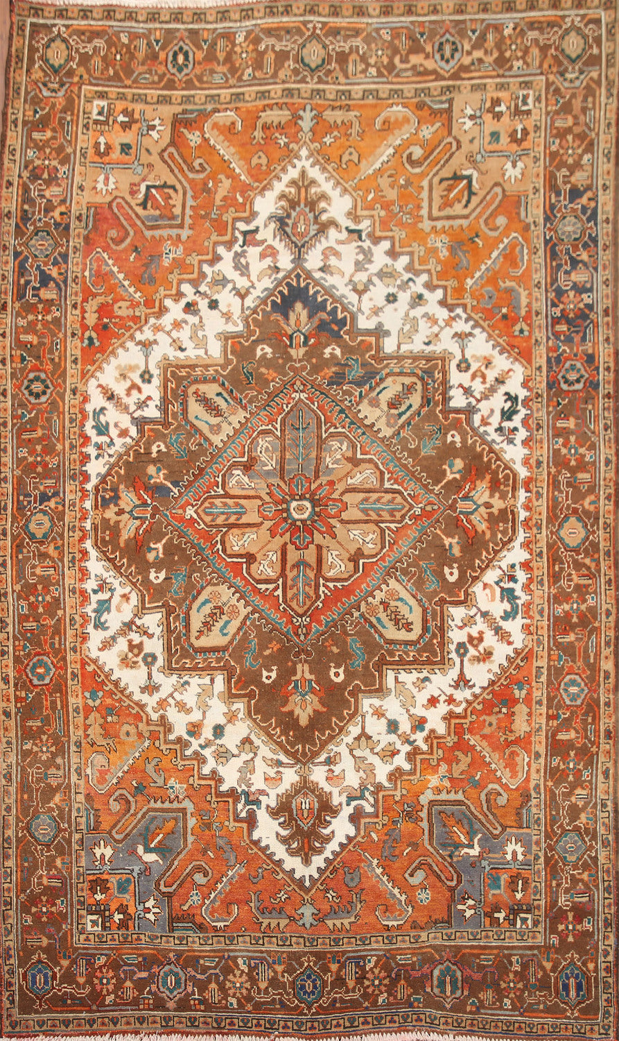 Vegetable Dye Heriz Persian Area Rug 6x9