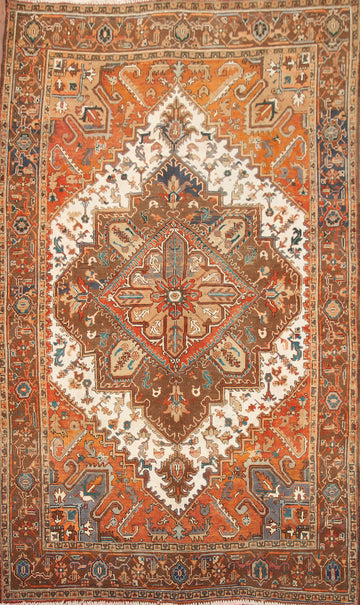 Vegetable Dye Heriz Persian Area Rug 6x9