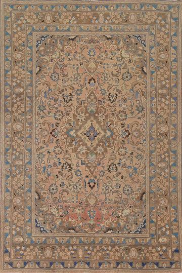 Vintage Mashad Persian Area Rug 6x9