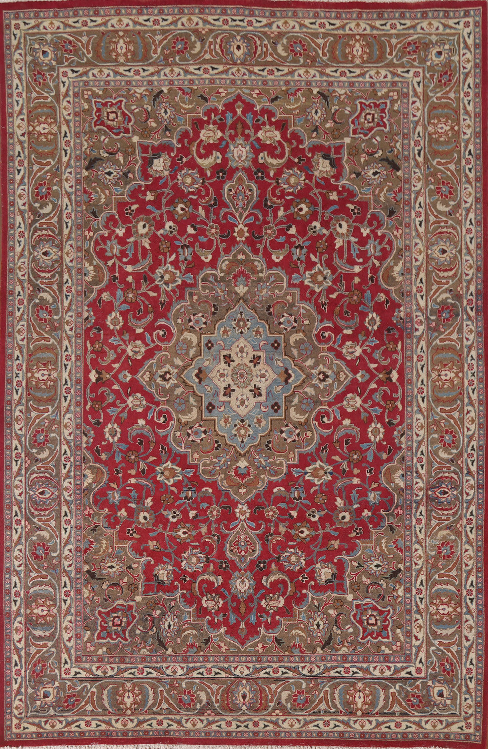 Vintage Tabriz Persian Area Rug 7x10