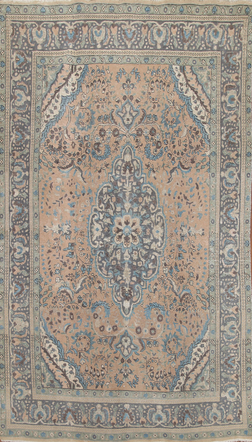 Handmade Wool Tabriz Persian Area Rug 7x11