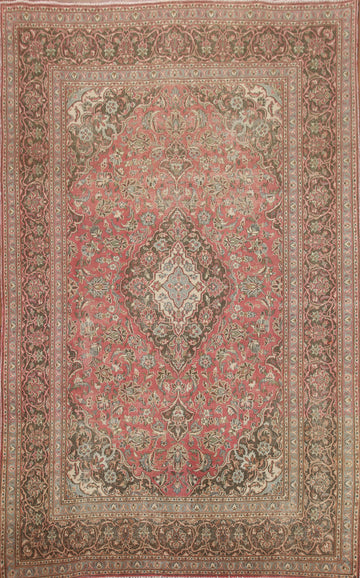 Traditional Mashad Persian Area Rug 7x10