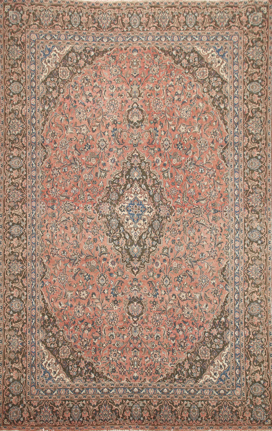 Traditional Kashan Persian Area Rug 8x12