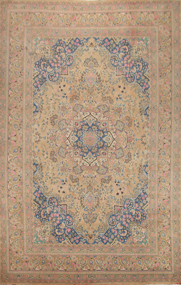 Handmade Wool Mashad Persian Area Rug 9x12