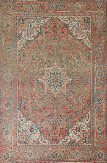 Vintage Wool Heriz Persian Area Rug 8x11