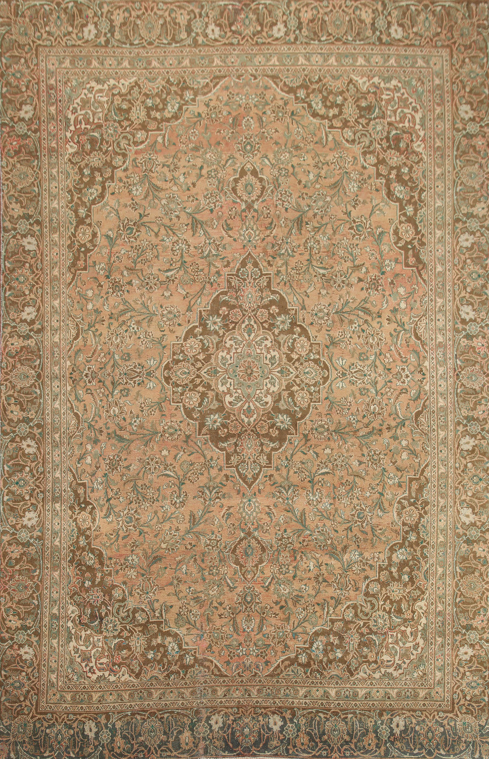 Traditional Mashad Persian Area Rug 9x12